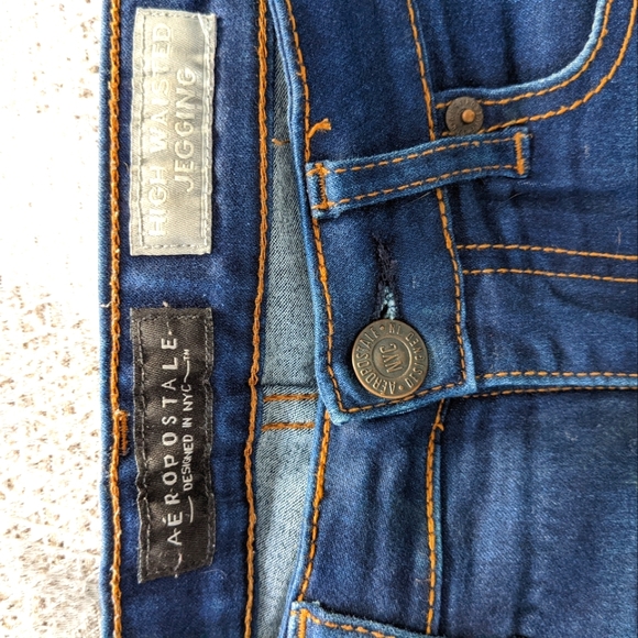 Aeropostale Dark Blue Jeggings - Size 2 - Picture 3 of 4